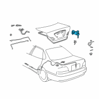 OEM 2004 Toyota Avalon Cylinder & Keys Diagram - 69055-41110