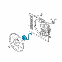 OEM 2018 Kia Cadenza Motor-Radiator Cooling Diagram - 25386F6250