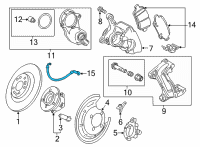 OEM 2021 Chevrolet Bolt EV Brake Hose Diagram - 42734788