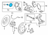 OEM Chevrolet Bolt EUV Actuator Repair Kit Diagram - 13590536