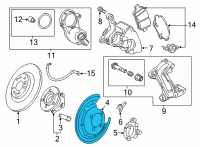 OEM Chevrolet Bolt EUV Splash Shield Diagram - 42532789