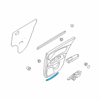 OEM 2007 Kia Optima WEATHERSTRIP-Rear Door Trim L Diagram - 833562G000VA