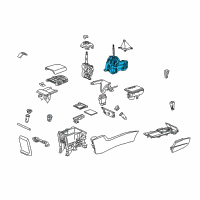 OEM 2009 Honda Accord Lever Sub-Assy., Change Diagram - 54100-TA0-A01