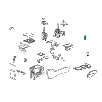 OEM 2008 Honda Accord Knob Assy., Select *NH608L* (UH GUN METALLIC) Diagram - 54130-TA0-A81ZA