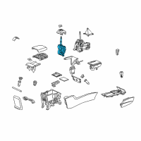 OEM 2010 Honda Accord Bracket Set, Select Lever Diagram - 54200-TA0-A51