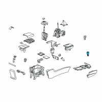 OEM 2012 Honda Accord Knob, Change Lever *NH609L* (SILVER) Diagram - 54102-TA0-A02ZA