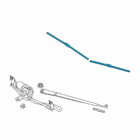 OEM BMW 740Ld xDrive Wiper Blades Diagram - 61-61-2-147-361