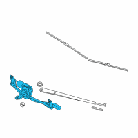 OEM 2012 BMW 535i GT xDrive Wiper Linkage Diagram - 61-61-7-306-271