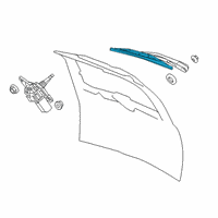 OEM Ram C/V Blade-Rear WIPER Diagram - 68078307AA