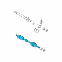 OEM 2006 Kia Sportage Joint Assembly-Cv LH Diagram - 495011F400