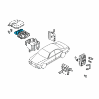 OEM 2004 Infiniti M45 Housing-FUSIBLE Link Holder Diagram - 24381-AG010