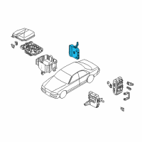 OEM 2003 Infiniti M45 Control Assembly Diagram - 28491-CR900