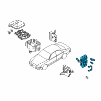 OEM 2003 Infiniti M45 Block-Junction Diagram - 24350-CR900