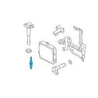 OEM 2008 Acura RL Spark Plug (Skj20Dr-M11) (Denso) Diagram - 9807B-5615W