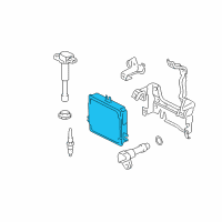 OEM 2003 Honda Civic Control Module, Engine (Rewritable) Diagram - 37820-PNF-A11