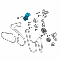 OEM Cadillac CTS Tensioner Asm-Supercharge Belt Diagram - 12622452