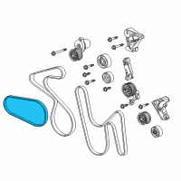 OEM 2015 Chevrolet Camaro AC Belt Diagram - 12622244