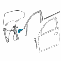 OEM 2015 Chevrolet Impala Window Motor Diagram - 22915254