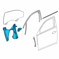 OEM 2014 Chevrolet Impala Window Regulator Diagram - 84081259