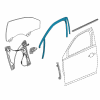 OEM 2016 Chevrolet Impala Run Weatherstrip Diagram - 84312111