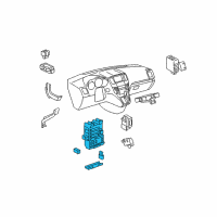 OEM 2007 Lexus RX400h Block Assy, Instrument Panel Junction Diagram - 82730-48760