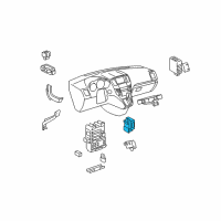 OEM 2007 Lexus RX400h Headlamp Leveling Computer Assembly Diagram - 89960-48160