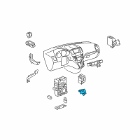 OEM 2008 Lexus RX400h Multiplex Tilt & Telescopic Computer Diagram - 89227-48020