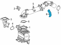 OEM Lexus SUPPORT, AIR TUBE Diagram - 17368-25010