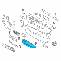 OEM BMW X3 Armrest, Left Diagram - 51-41-7-258-807