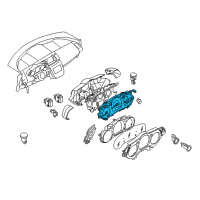 OEM Nissan Murano Speedometer Assembly Diagram - 24820-CC20A