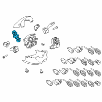 OEM 2014 Ford Transit Connect Lock Assembly Diagram - 3M5Z-3F527-A