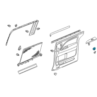 OEM Honda Odyssey Switch Assembly, Rear Power Window Diagram - 35770-SHJ-A21