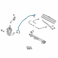 OEM Toyota Camry Washer Hose Diagram - 90069-46094