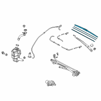 OEM 2020 Toyota Camry Front Blade Diagram - 85222-06250