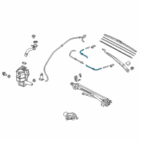 OEM 2018 Toyota Camry Washer Hose Diagram - 90068-33036