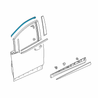 OEM 2022 Chevrolet Bolt EV Upper Molding Diagram - 42438247