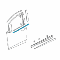 OEM 2020 Chevrolet Bolt EV Belt Molding Diagram - 42469793