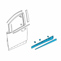 OEM 2021 Chevrolet Bolt EV Lower Molding Diagram - 42733635