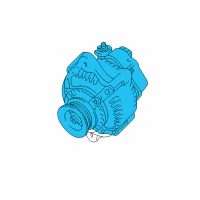 OEM 2008 Toyota 4Runner Pulley Diagram - 27411-0P230