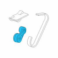 OEM 1993 Chevrolet Beretta Serpentine Tensioner Diagram - 12563084