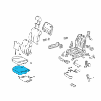 OEM 2008 Toyota Camry Seat Cushion Pad Diagram - 71511-06250