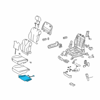 OEM 2008 Toyota Camry Seat Cushion Heater Diagram - 87510-06051