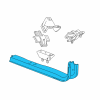 OEM 2003 Ford F-350 Super Duty Transmission Crossmember Diagram - F81Z-6A023-AA