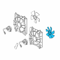 OEM Honda Accord Crosstour Fan, Cooling Diagram - 38611-RL8-A01