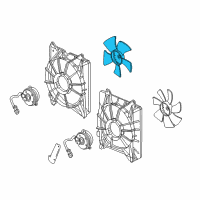 OEM Honda Crosstour Fan, Cooling Diagram - 19020-RL8-A01