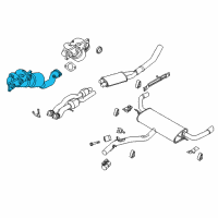 OEM BMW X5 Exchange. Exhaust Manifold With Catalyst Diagram - 18-40-7-558-769