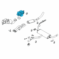 OEM 2010 BMW X5 Exchange. Exhaust Manifold With Catalyst Diagram - 18-40-7-558-770