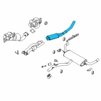 OEM BMW X5 Intermediate Pipe Diagram - 18-10-7-524-769