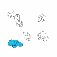 OEM Hyundai Accent Engine Mounting Bracket Assembly Diagram - 21810-25020