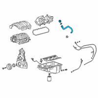 OEM 2018 GMC Savana 2500 TUBE ASM-OIL FIL Diagram - 12700610